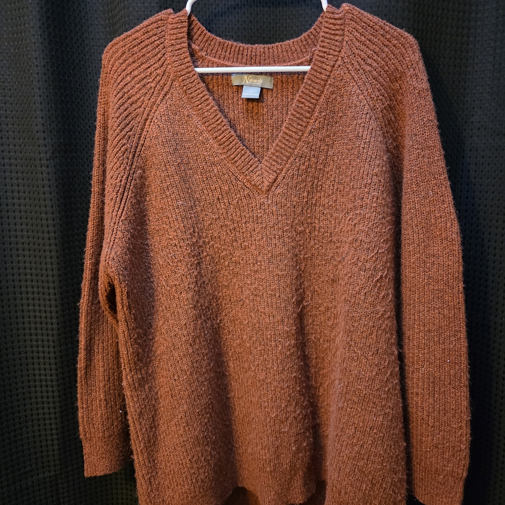 Womens Rust Sweater / Natural Reflections
